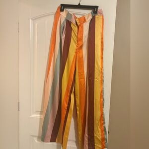 Fe Noel Multicolor Striped Women's Pants